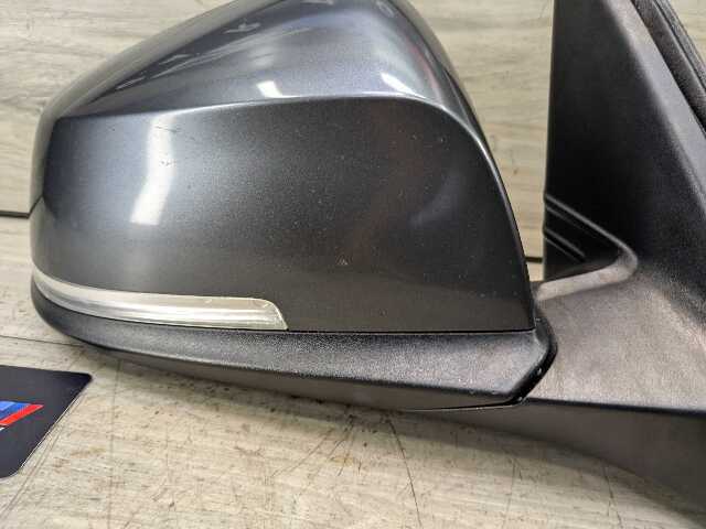 12-15 OEM BMW F30 F31 328 335 Left Driver Side Mirror Heated Auto Dip Gray B39