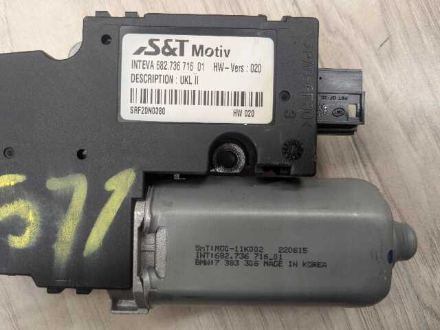 16-22 OEM BMW F48 X1 28i 28iX Sunroof Moonroof Sun Roof Glass Motor Drive Unit