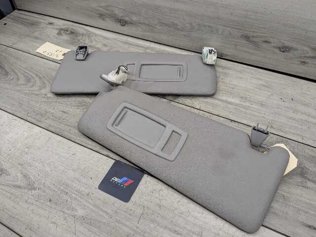 12-20 OEM BMW F30 F31 F34 F36 Front Left Right Interior Sun Visor Pair SET Grey