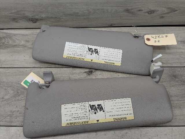12-20 OEM BMW F30 F31 F34 F36 Front Left Right Interior Sun Visor Pair SET Grey