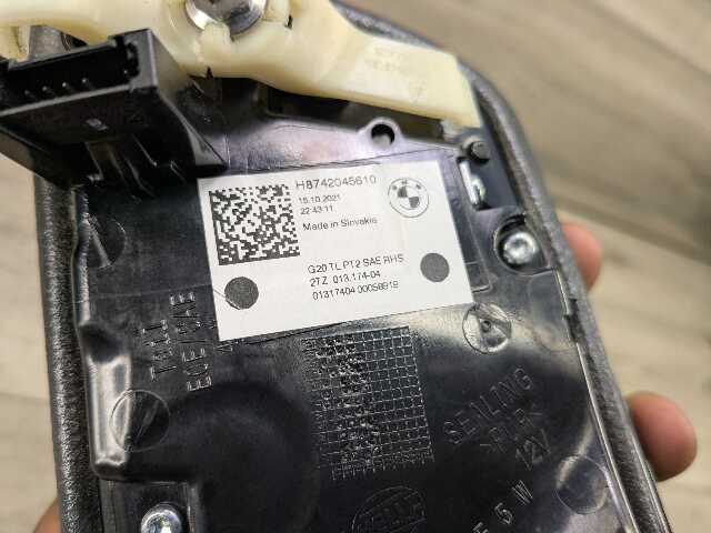 19-21 OEM BMW G20 G80 330 M340 M3 Rear Right Passenger LED Inner Stop Tail Light