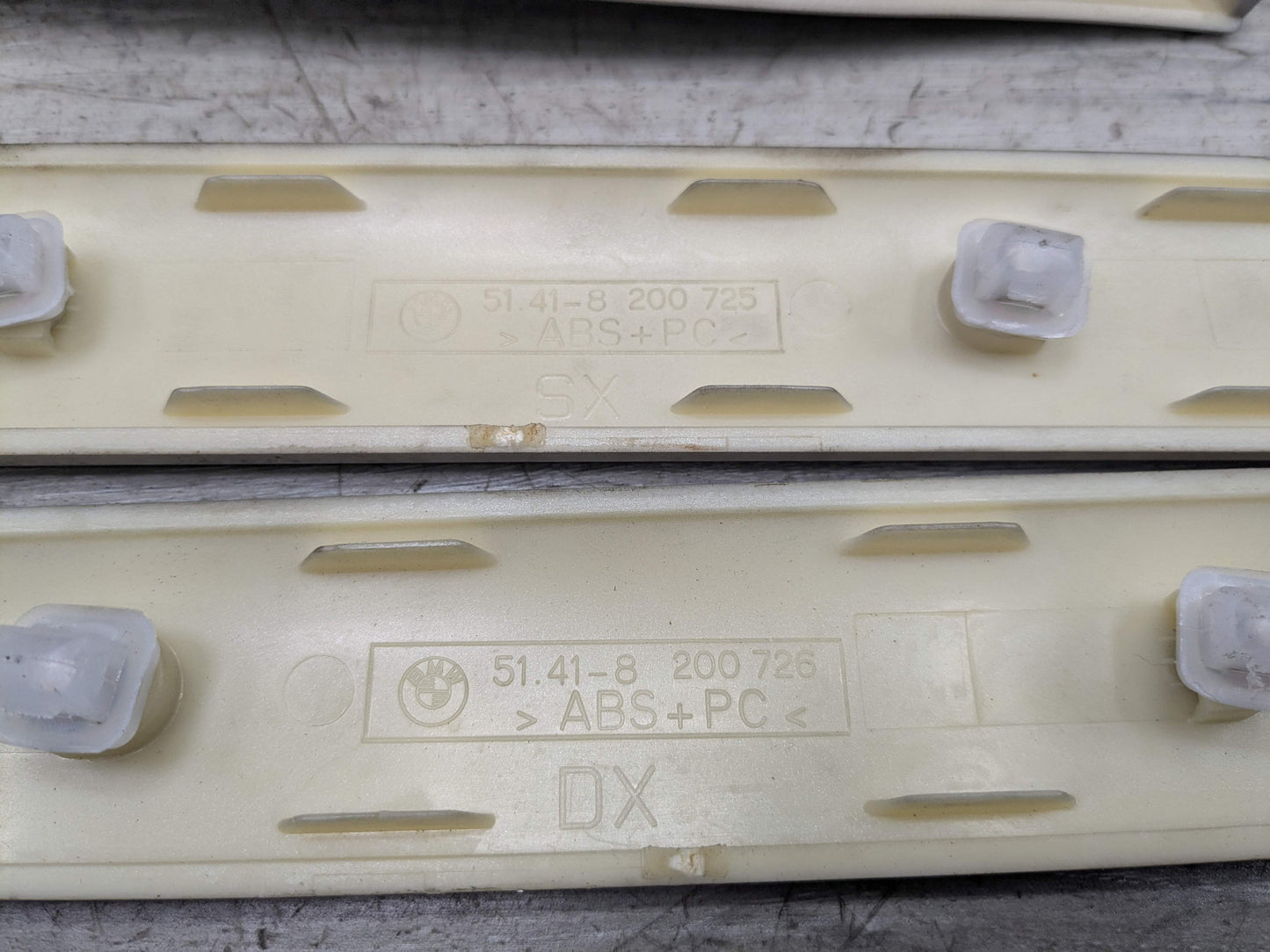 *99-05 OEM BMW E46 323 325 328 330 Interior Dash Door Trim Titan Silver (4)