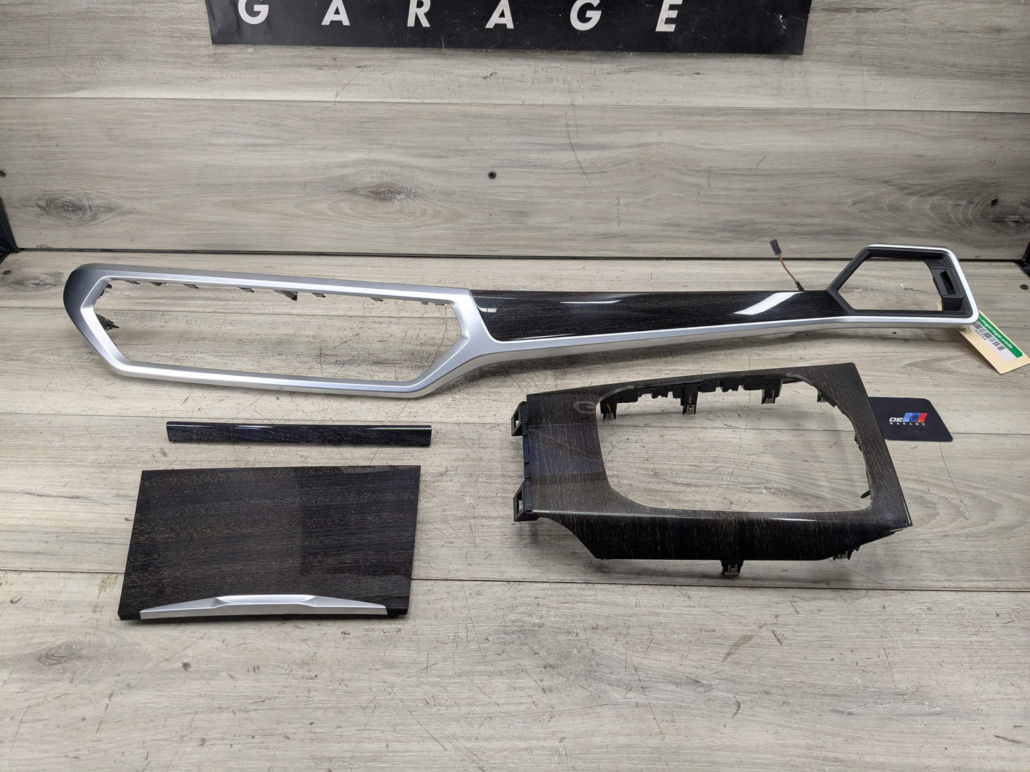 19-25 OEM BMW G20 330 M340 Center Console Dash Panel Wood Interior Trim SET (4)