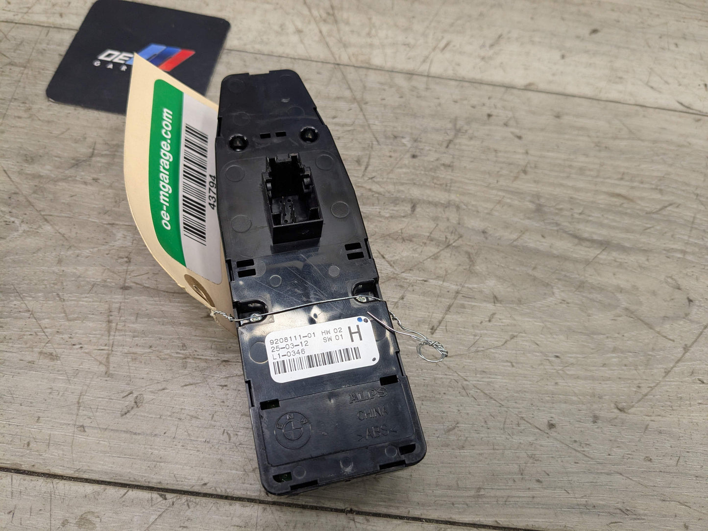 OEM BMW F06 F10 F25 F30 F80 Front Left Driver Main Master Power Window Switch
