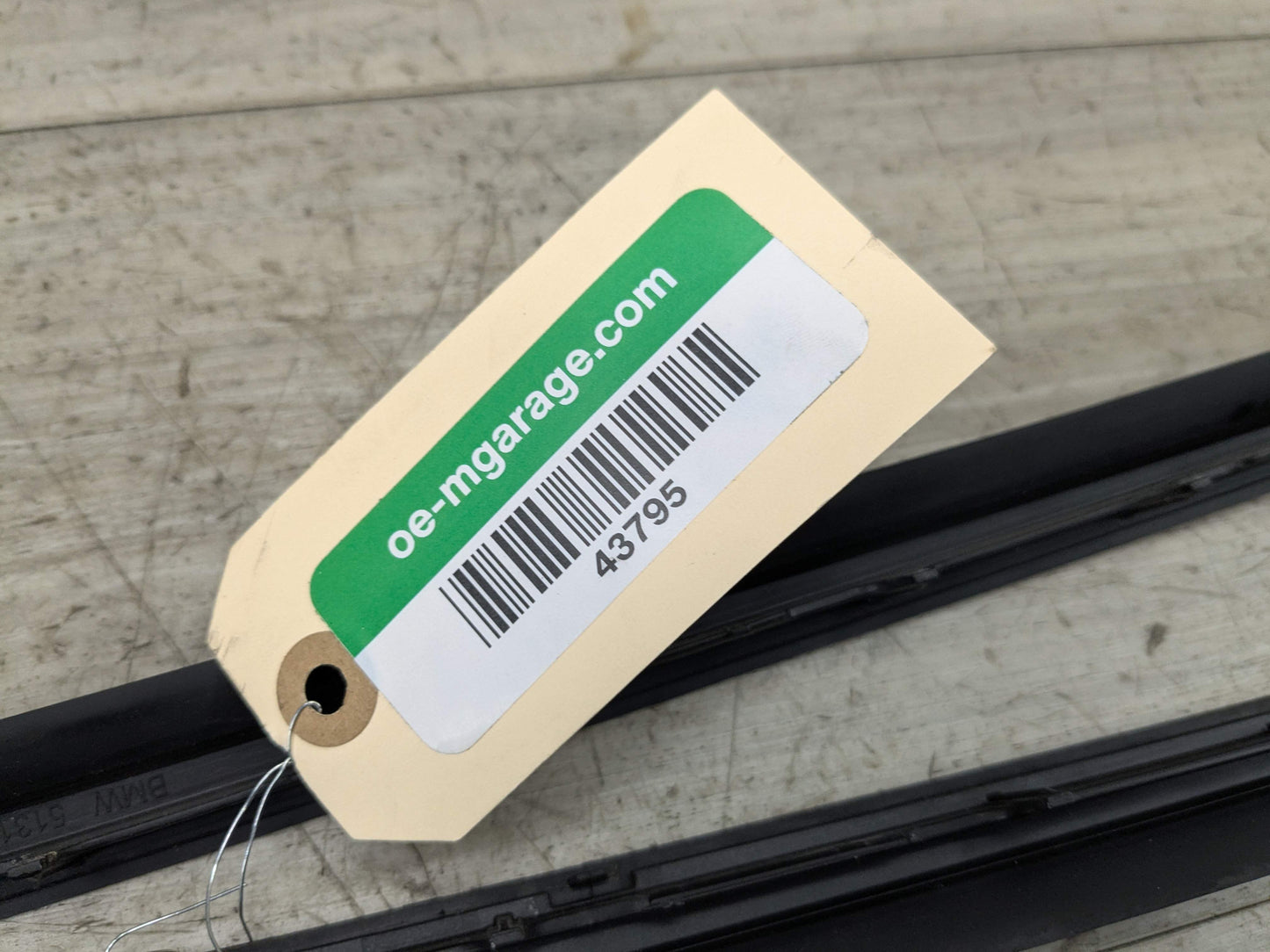 *12-20 OEM BMW F30 F31 F80 M3 Front Left Right Windshield Side Drip Molding PAIR