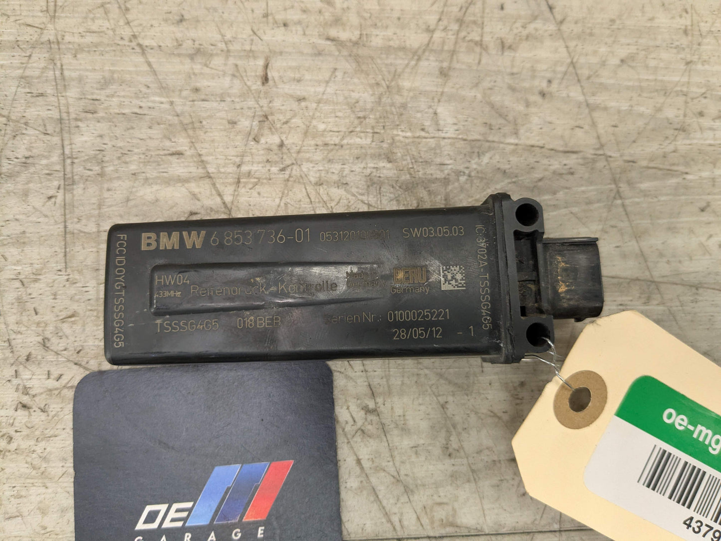 OEM BMW F22 F30 F31 F32 F33 F34 Tire Pressure Control Unit Module RDC
