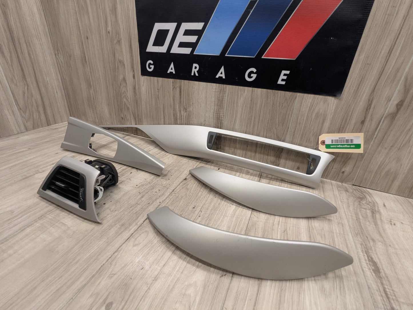 OEM BMW F30 F32 F33 F36 ALUMINUM Interior Dash Door Center Console Trim (5)