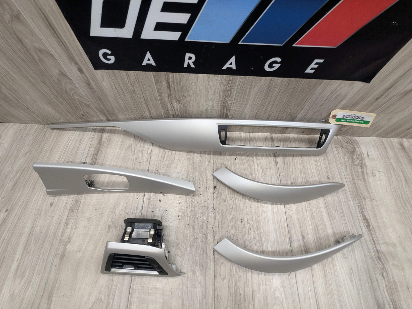 OEM BMW F30 F32 F33 F36 ALUMINUM Interior Dash Door Center Console Trim (5)