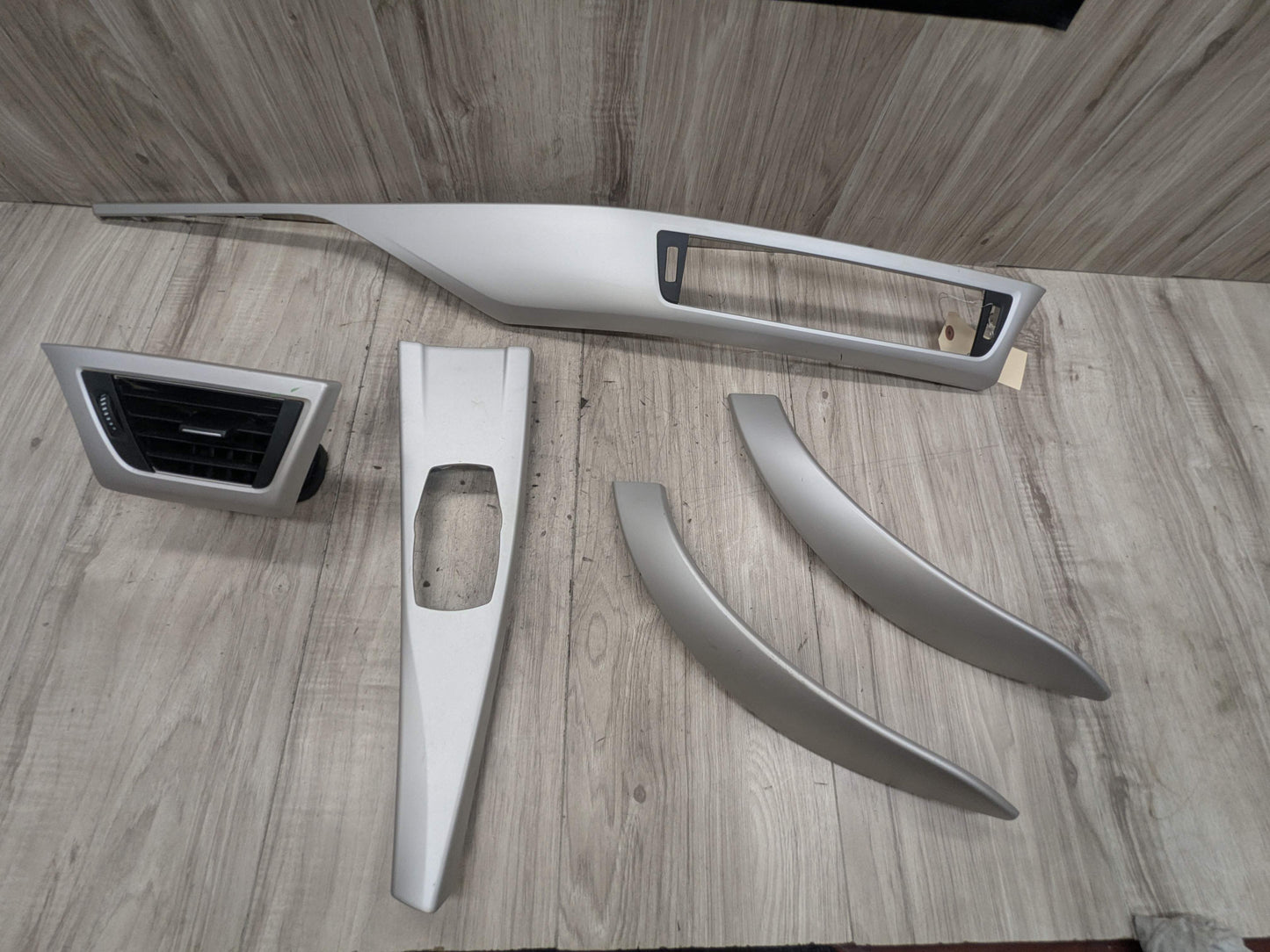 OEM BMW F30 F32 F33 F36 ALUMINUM Interior Dash Door Center Console Trim (5)