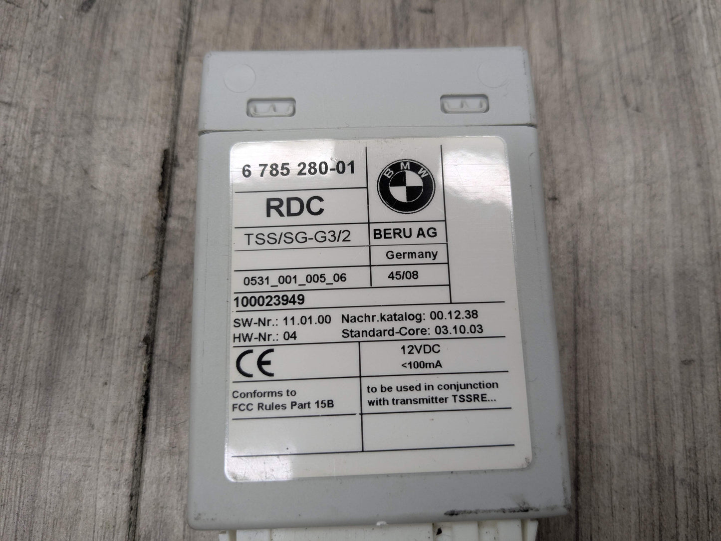 07-10 OEM BMW E93 328 335 Tire Pressure Control Module Unit TPMS RDC