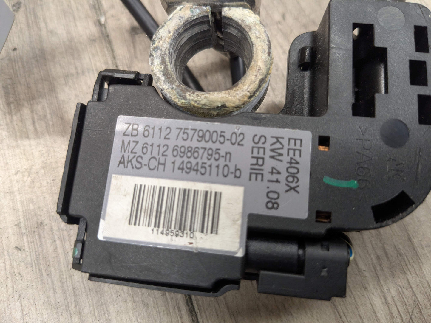 OEM BMW E60 E70 E71 E93 X5 M3 Battery Negative Terminal IBS Sensor Ground Cable