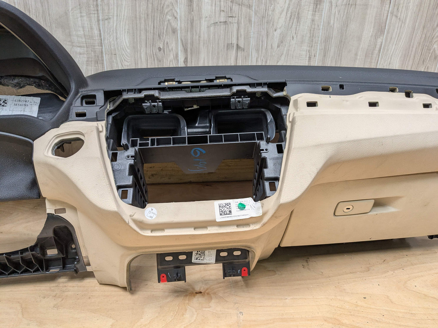 16-23 OEM BMW F39 F48 X1 X2 Dashboard Cover Trim Dash Panel Beige/Black