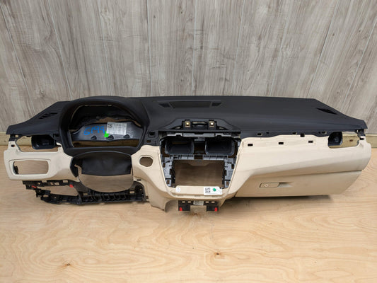 16-23 OEM BMW F39 F48 X1 X2 Dashboard Cover Trim Dash Panel Beige/Black