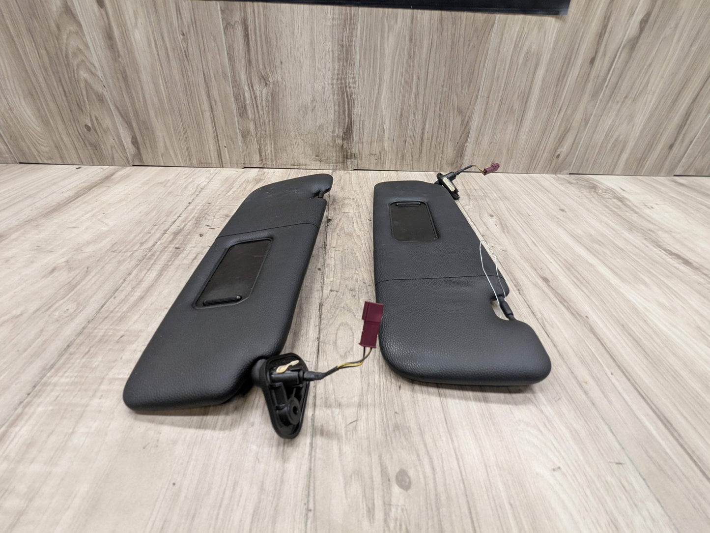 07-13 OEM BMW E88 E93 128 328 335 M3 Convertible Sun Visor Black Pair SET