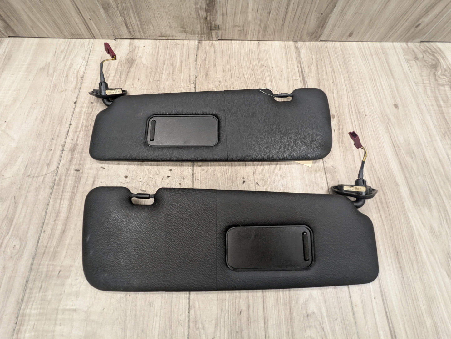 07-13 OEM BMW E88 E93 128 328 335 M3 Convertible Sun Visor Black Pair SET