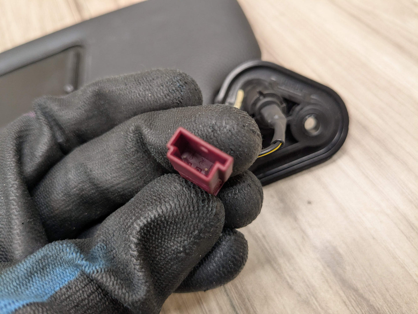 07-13 OEM BMW E88 E93 128 328 335 M3 Convertible Sun Visor Black Pair SET