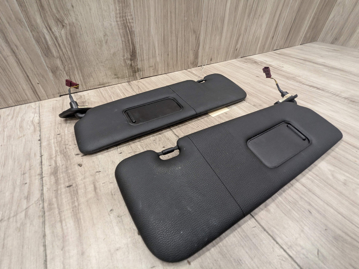 07-13 OEM BMW E88 E93 128 328 335 M3 Convertible Sun Visor Black Pair SET