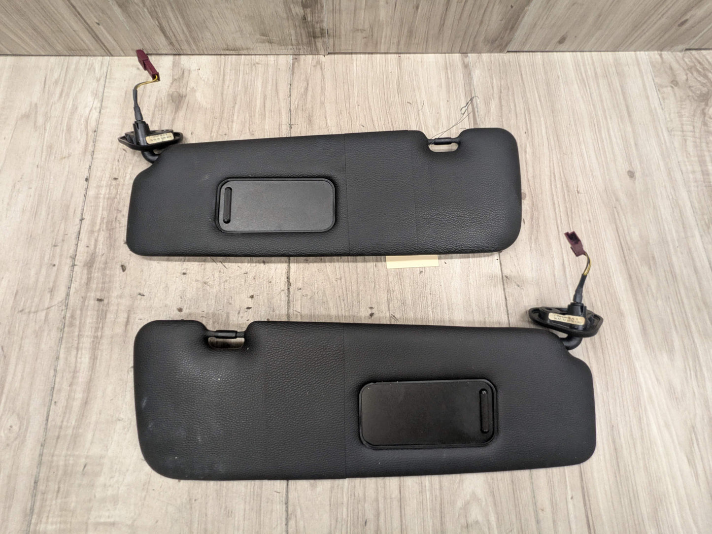 07-13 OEM BMW E88 E93 128 328 335 M3 Convertible Sun Visor Black Pair SET
