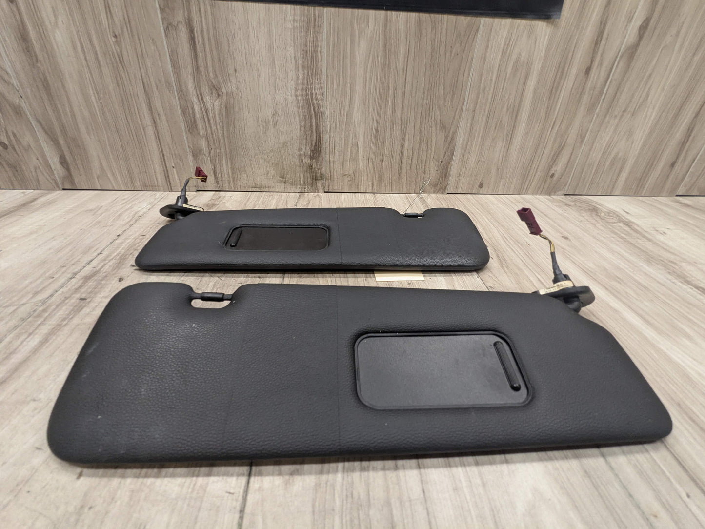 07-13 OEM BMW E88 E93 128 328 335 M3 Convertible Sun Visor Black Pair SET