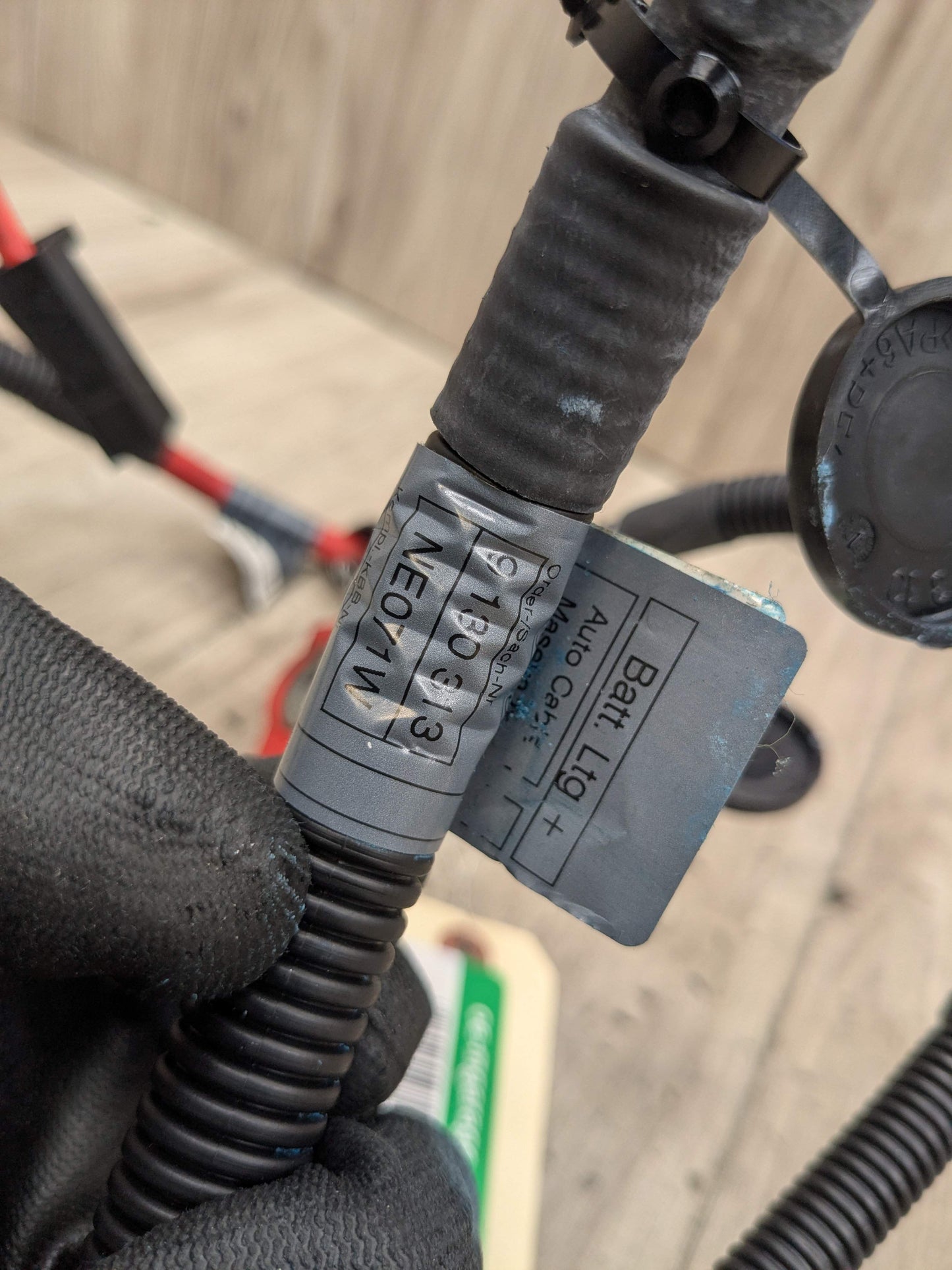 07-13 OEM BMW E93 328 335 M3 Convertible Battery Terminal Positive Red Cable