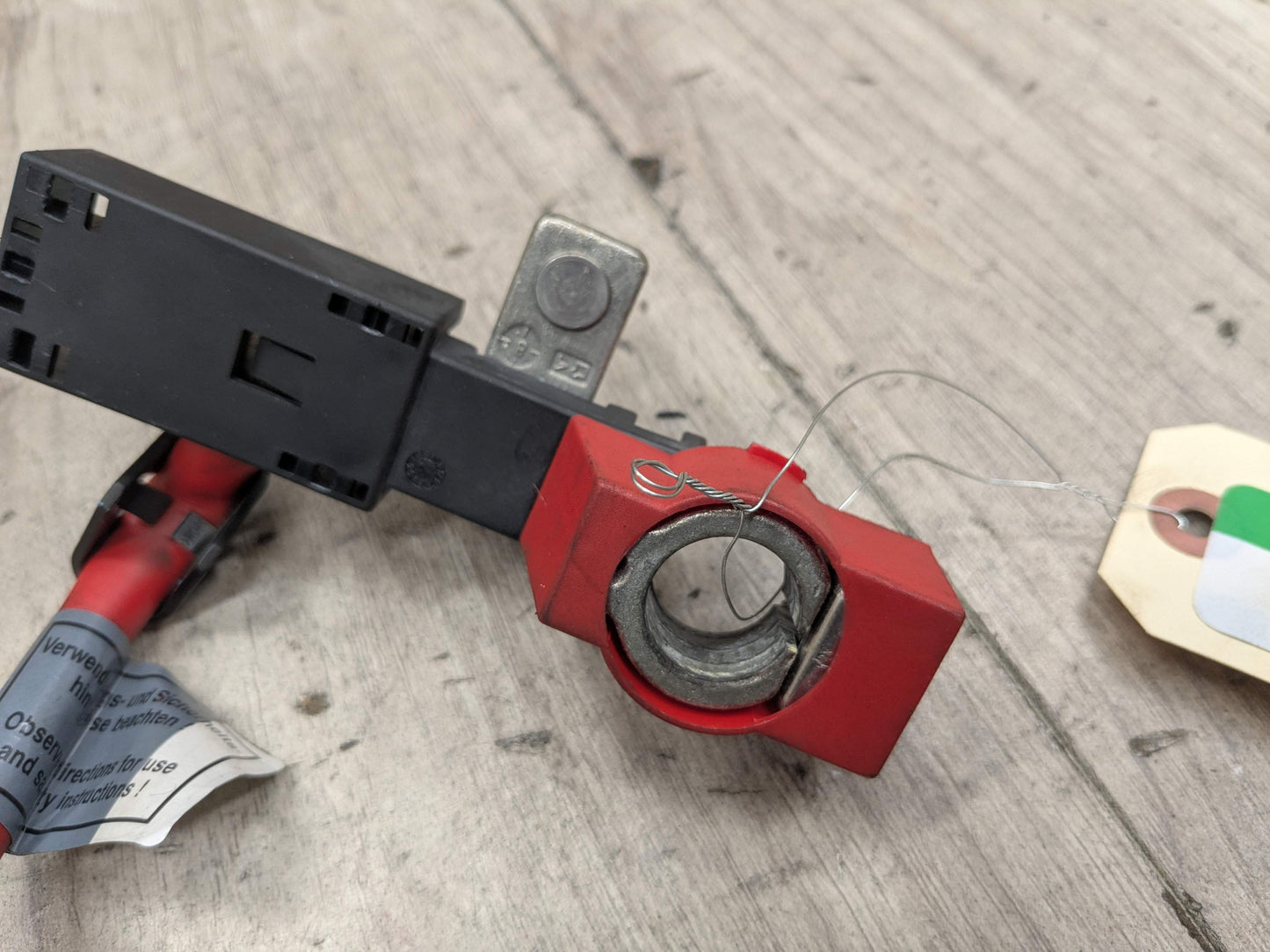 07-13 OEM BMW E93 328 335 M3 Convertible Battery Terminal Positive Red Cable