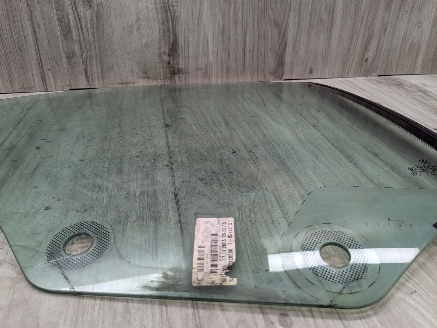 07-13 OEM BMW E93 335 M3 Convertible Rear Right Passenger Side Window Glass