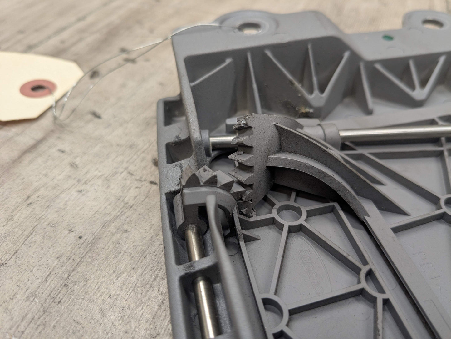 07-13 OEM BMW E93 328 335 M3 Left Driver Convertible Folding Top Hinge Flap Gray