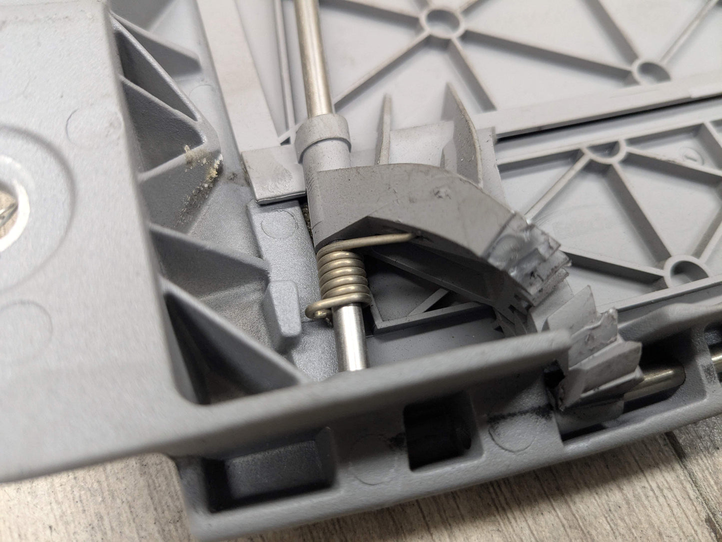 07-13 OEM BMW E93 328 335 M3 Left Driver Convertible Folding Top Hinge Flap Gray