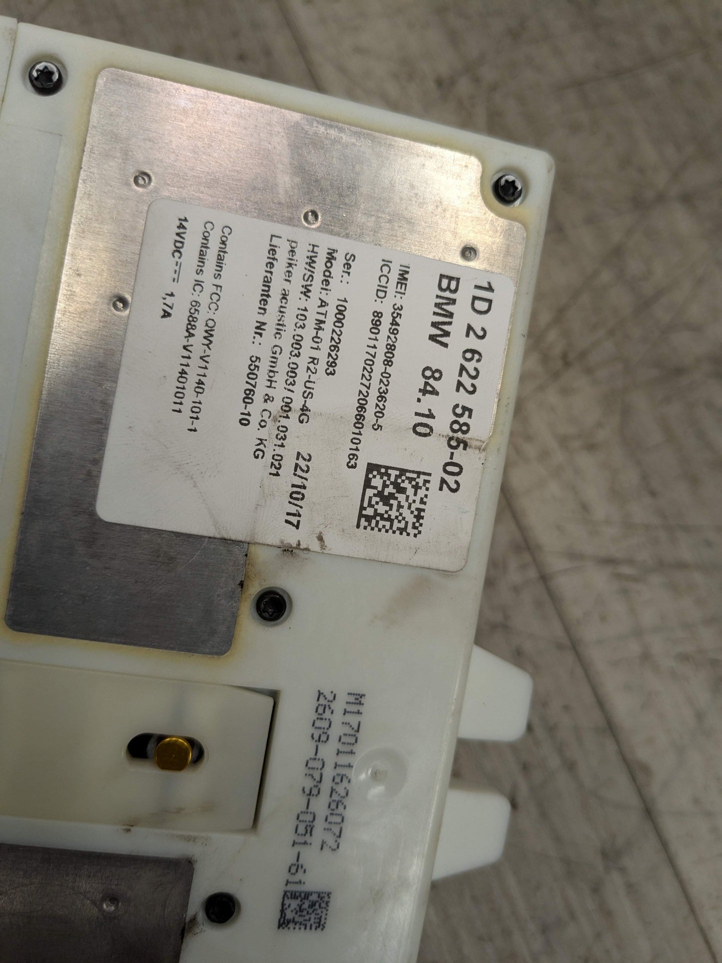 OEM BMW F15 F30* F36 F44 F48 F90 G01 G05 G20 G30 Telematics Control Unit Module