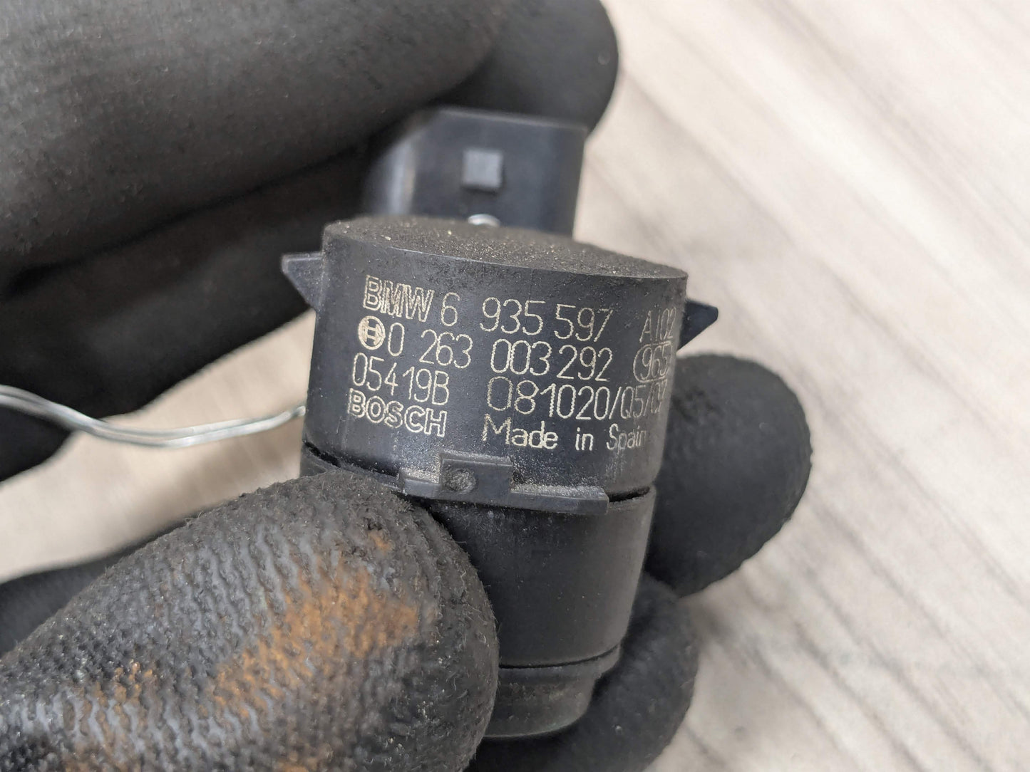 OEM BMW E82 E88 E90 E92 E93 335 M3 Bumper Parking PDC Ultrasonic Sensor Silver