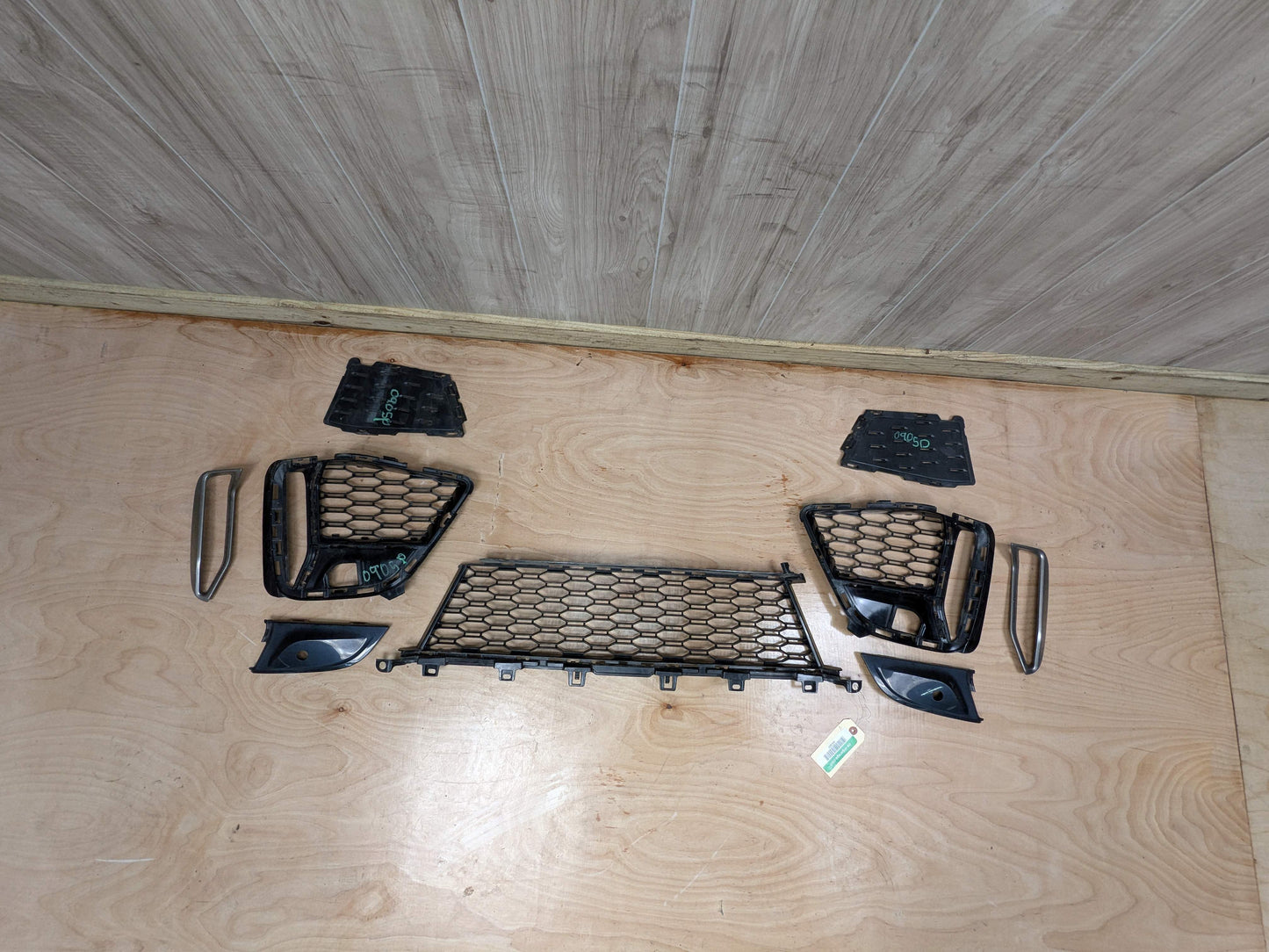 19-21 AFT BMW G20 M340 M SPORT Front Bumper Lower left Right Center Grilles SET