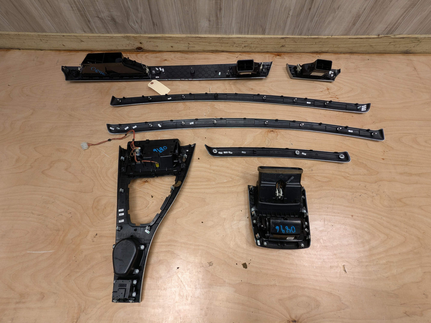 *07-13 OEM BMW E92 E93 328 335 M3 Brushed Aluminum Interior Trim Dash Panels SET