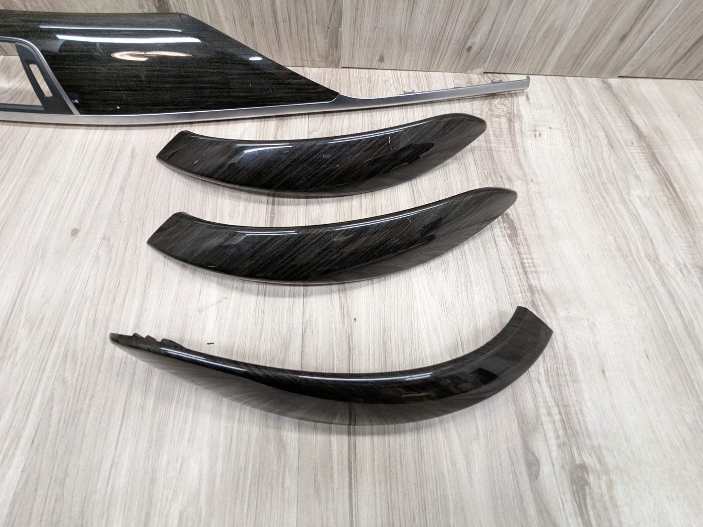 LCI OEM BMW F30 F32 F33 F36 Center Console Dash Door Interior Wood Trim SET (6)