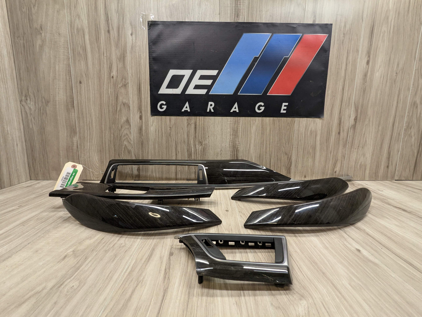 LCI OEM BMW F30 F32 F33 F36 Center Console Dash Door Interior Wood Trim SET (6)