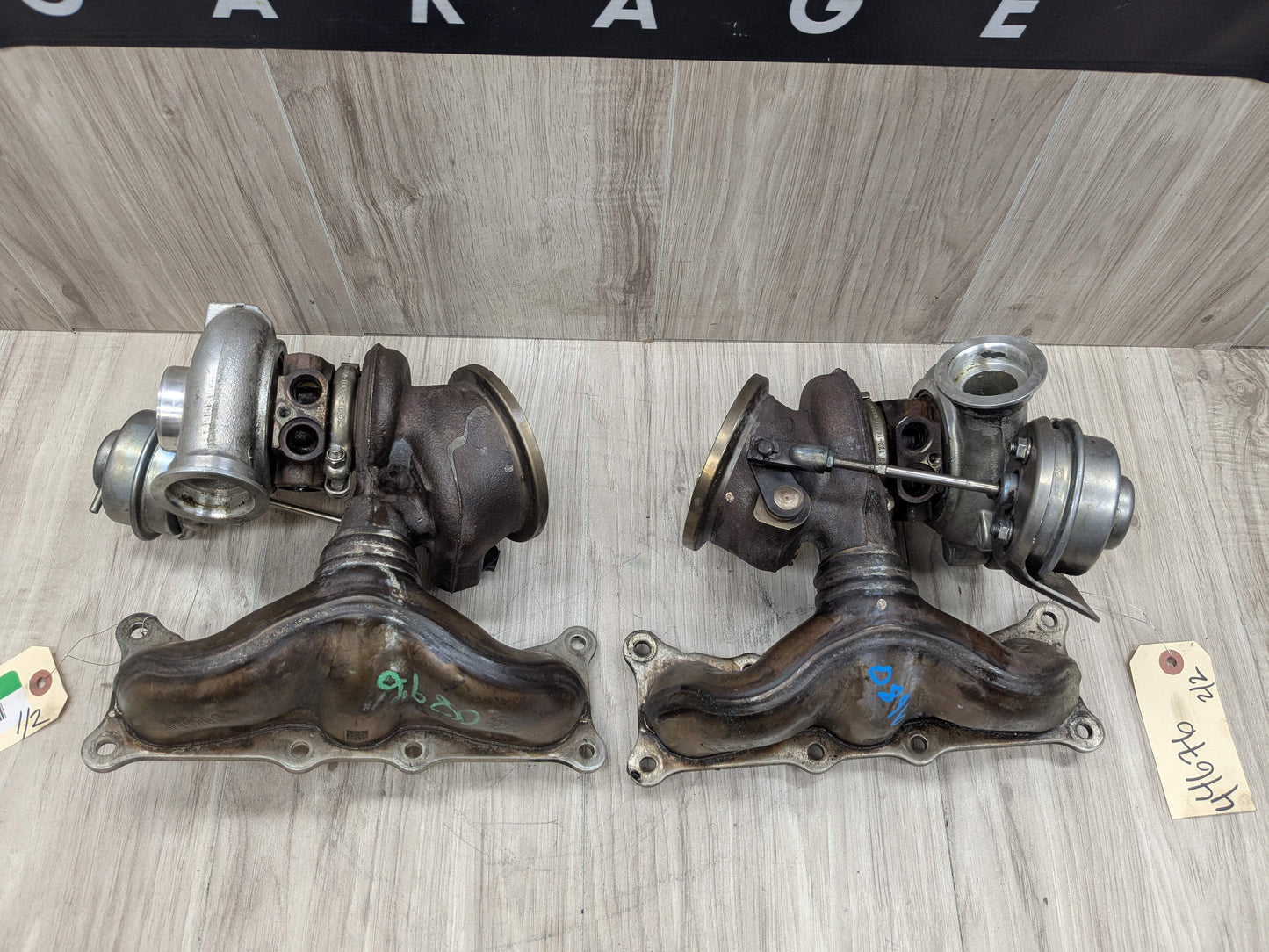 07-10 OEM BMW E90 E92 E93 335 Engine N54 PWG Turbo Turbochargers SET 127k