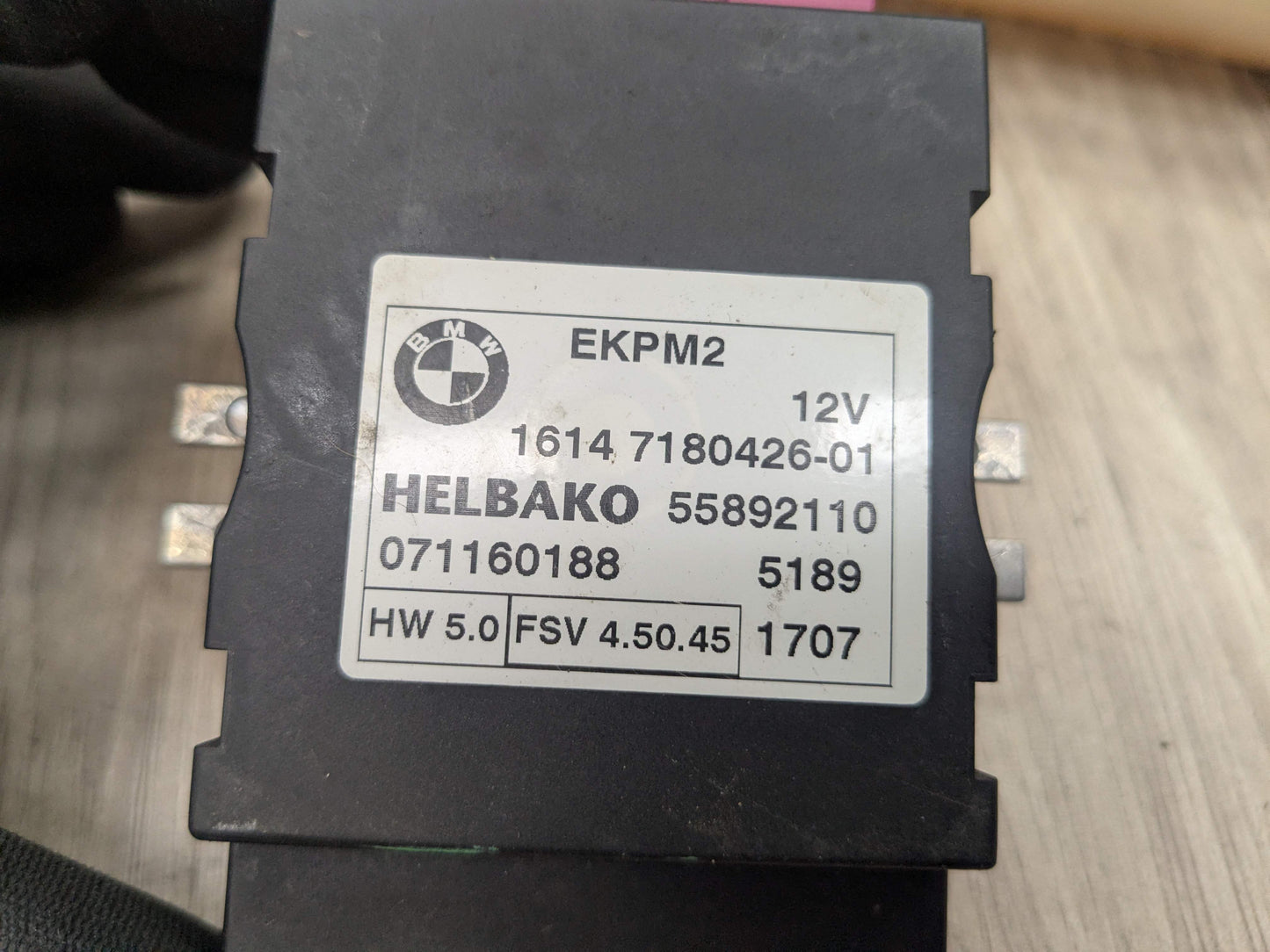06-13 OEM BMW E82 E88 E90 E92 E93 Helbako Fuel Pump Relay Control Module EKPM2