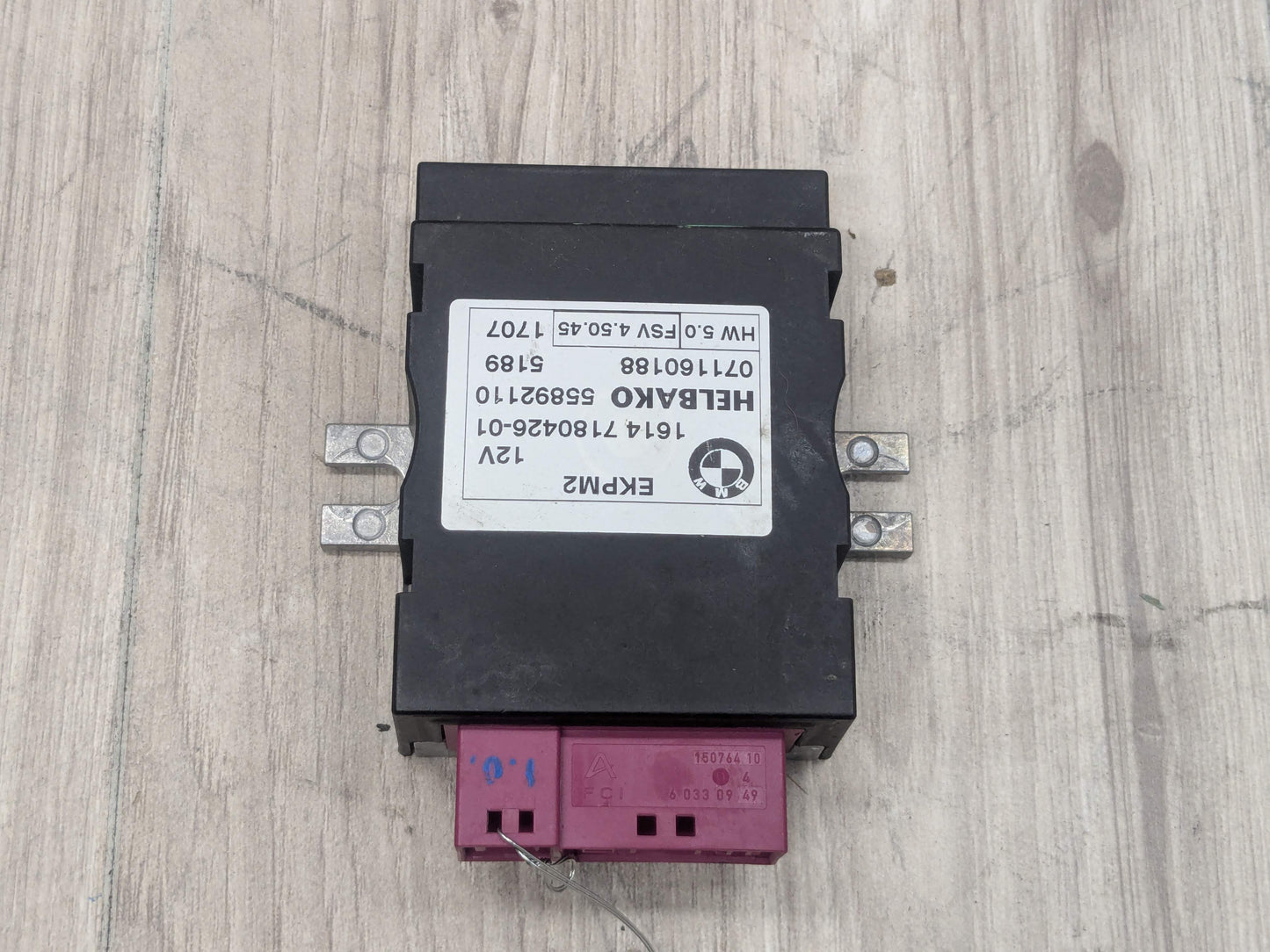 06-13 OEM BMW E82 E88 E90 E92 E93 Helbako Fuel Pump Relay Control Module EKPM2