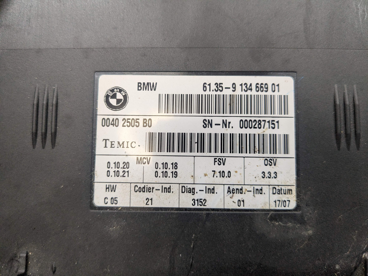 07-10 OEM BMW E93 328 335 M3 Front Left Driver or Right Passenger Seat Module