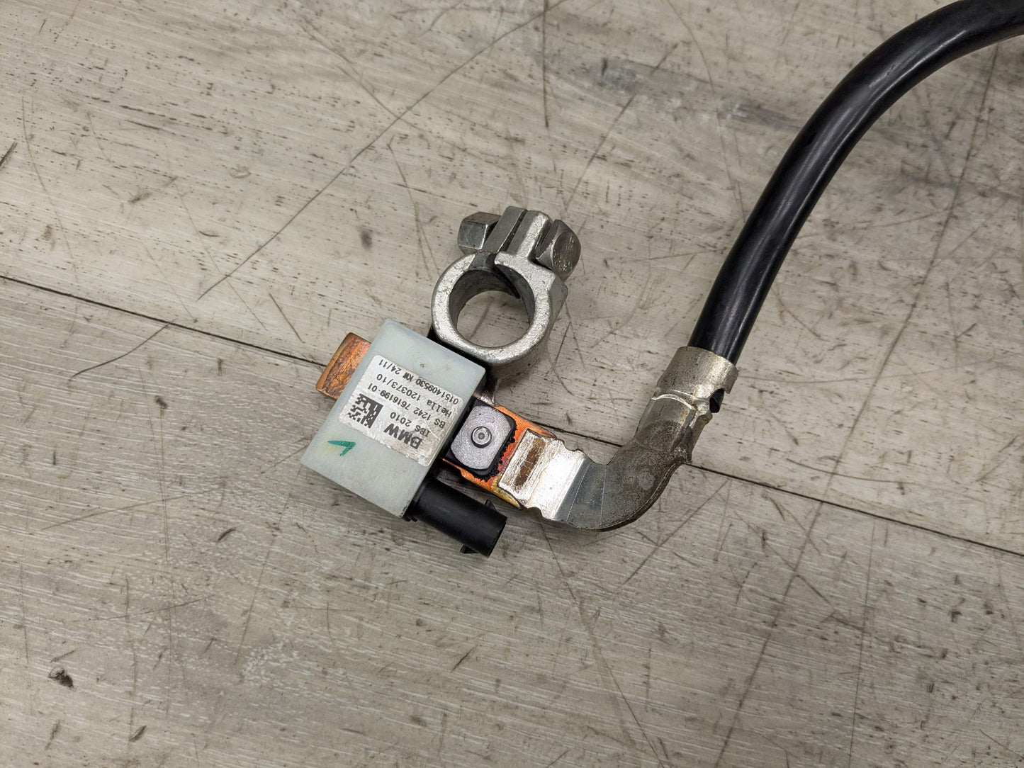 08-13 OEM BMW E82 E88 E89 128 135 Z4 Battery Negative Cable Terminal IBS Ground