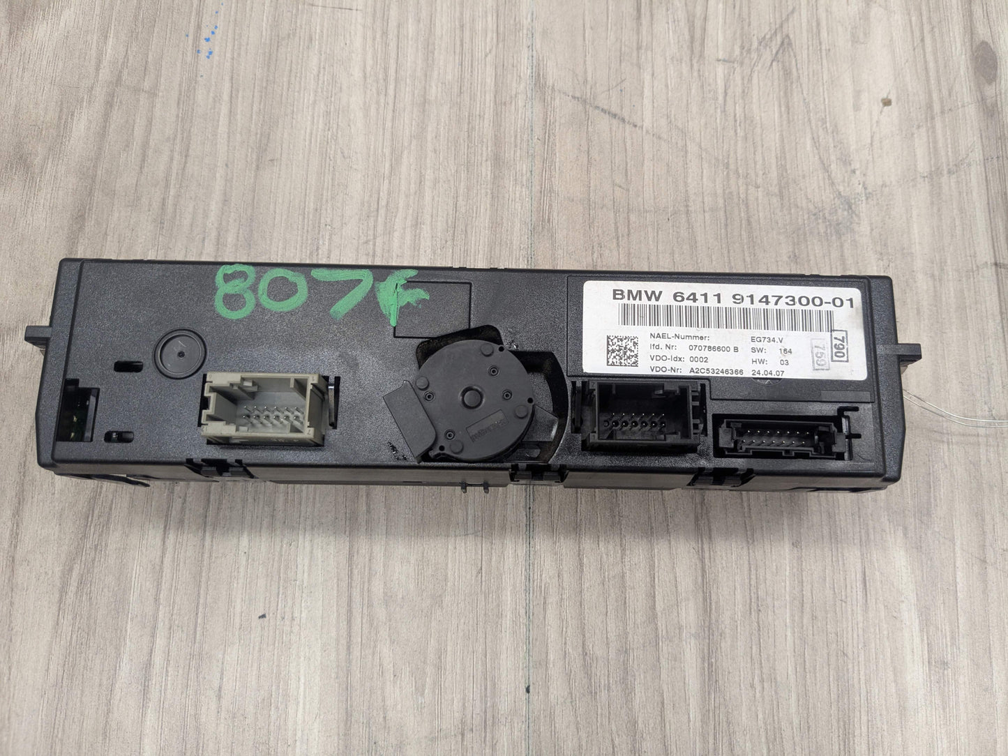 07-13 OEM BMW E90 E92 E93 328 335 AC A/C Heater Climate Control Switch Panel