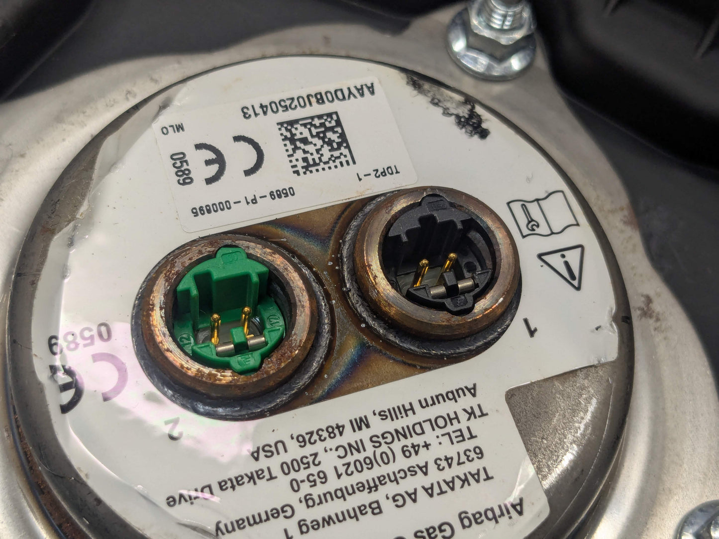 OEM BMW E82 E84 E88 E90 E92 E93 Front Driver SPORT Steering Wheel Airbag Air Bag