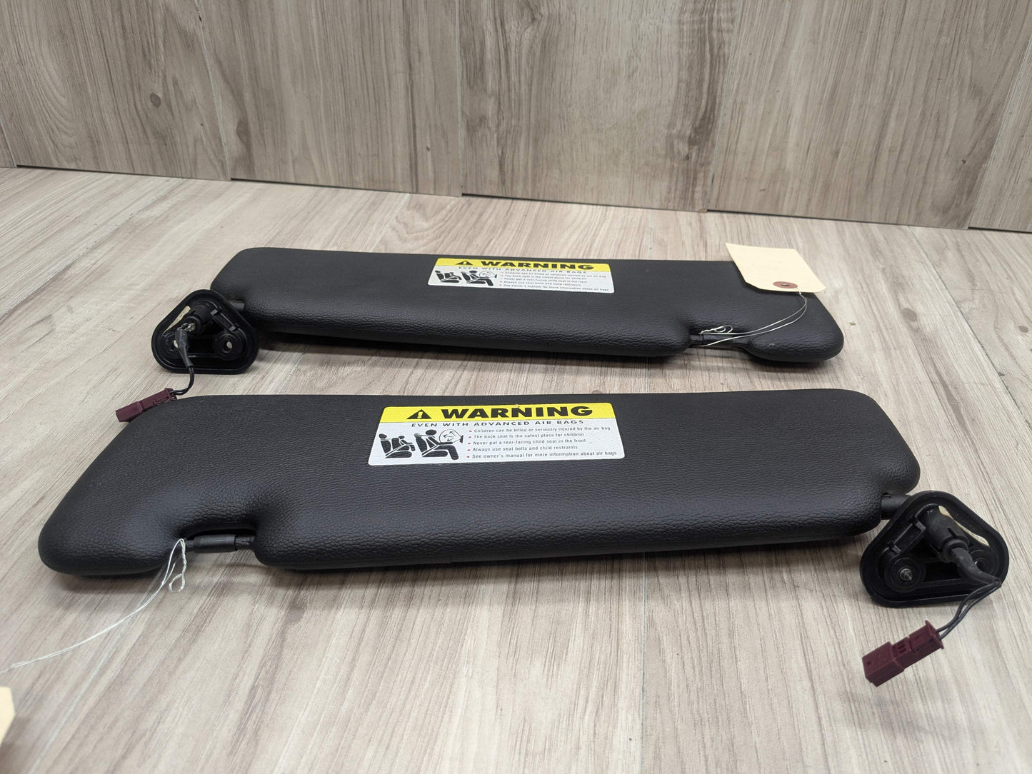 07-13 OEM BMW E88 E93 128 328 335 M3 Convertible Sun Visor Black Pair SET