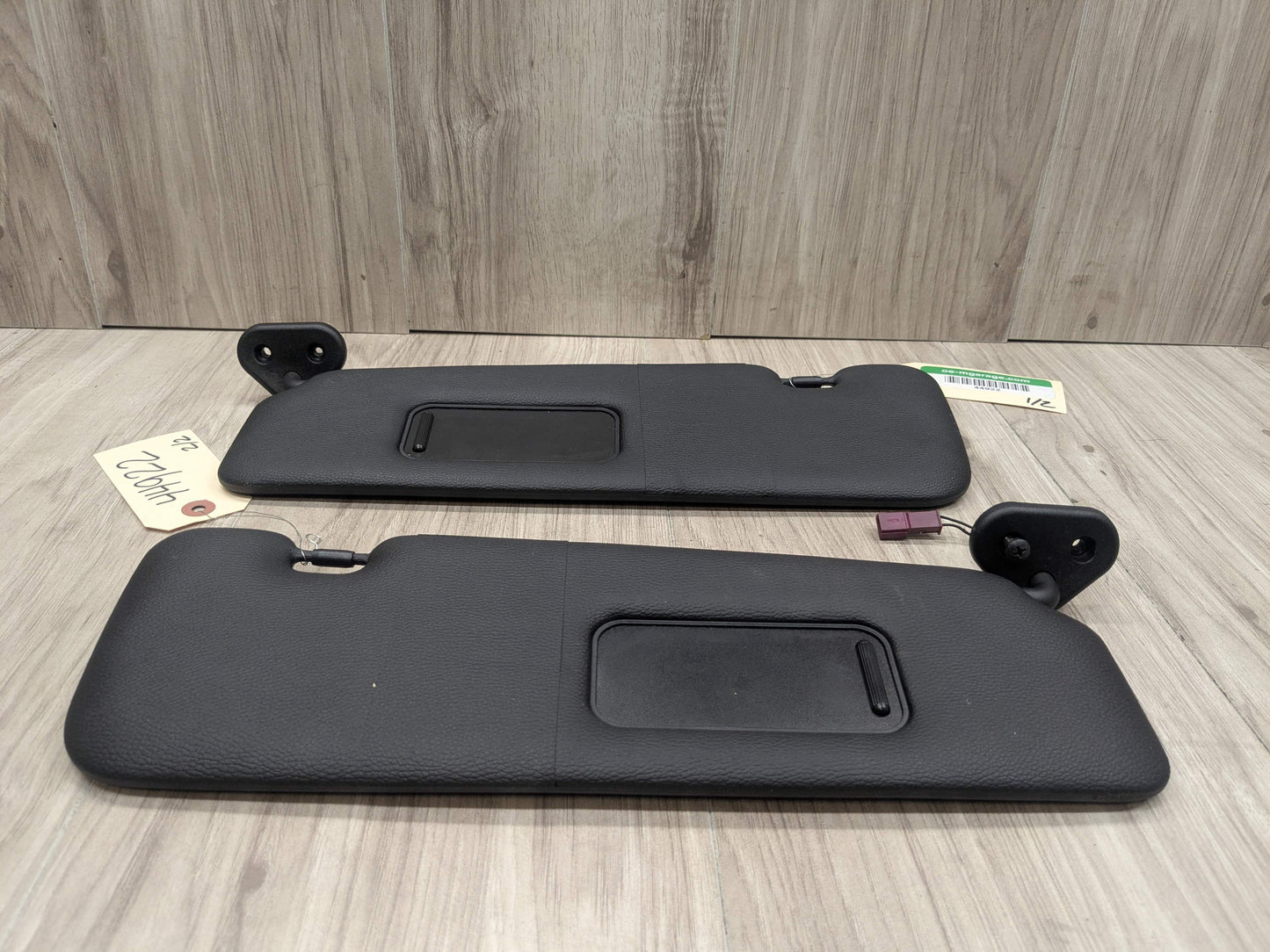 07-13 OEM BMW E88 E93 128 328 335 M3 Convertible Sun Visor Black Pair SET