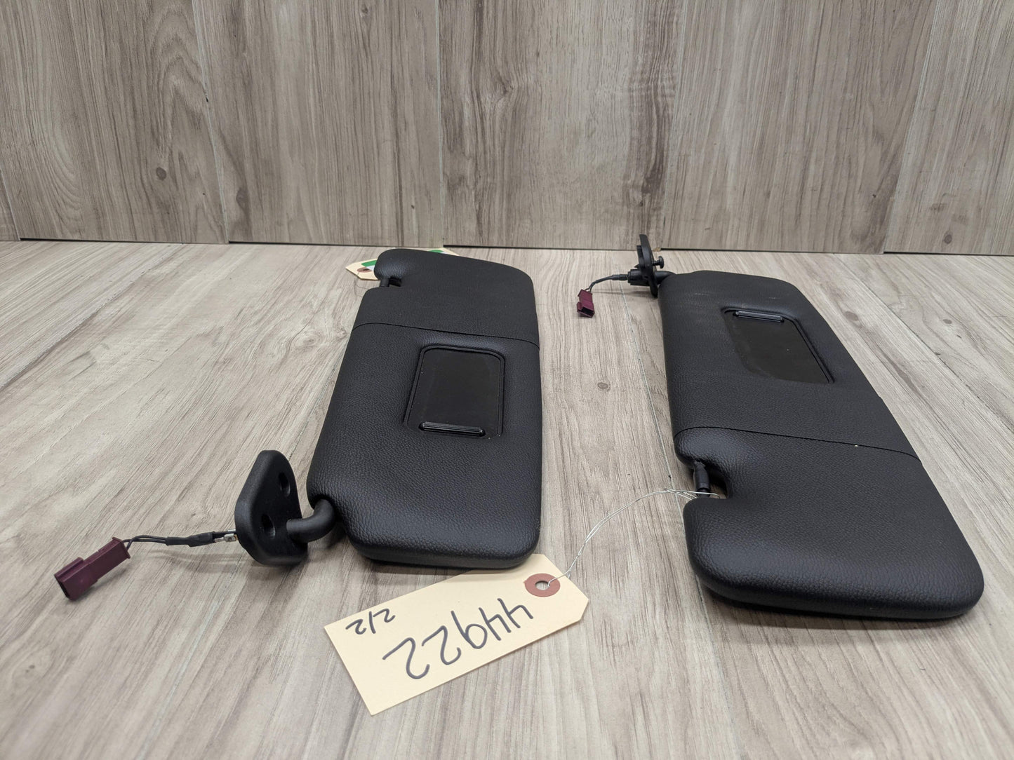 07-13 OEM BMW E88 E93 128 328 335 M3 Convertible Sun Visor Black Pair SET