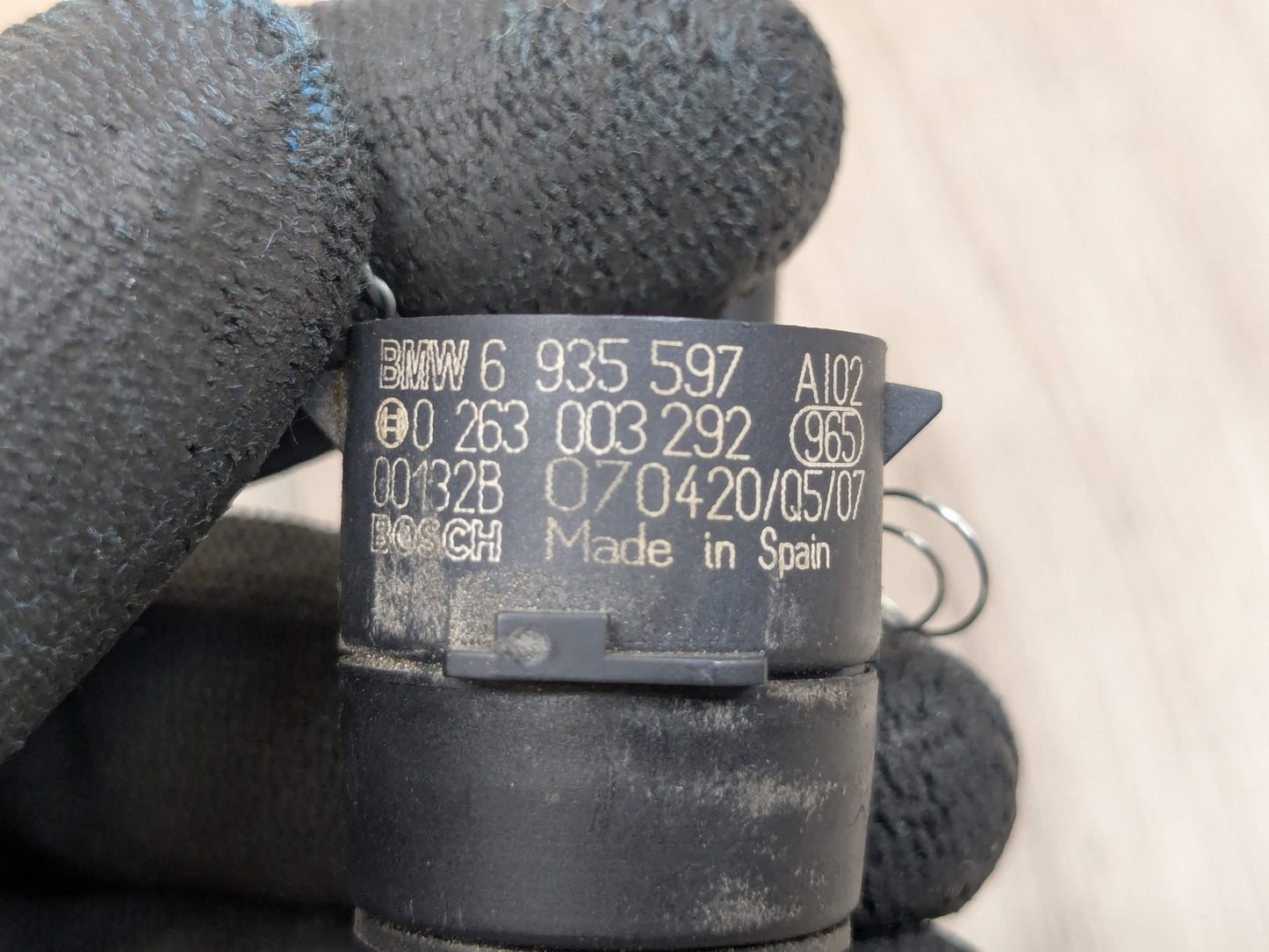 OEM BMW E82 E88 E90 E92 E93 335 M3 Bumper Parking PDC Ultrasonic Sensor Silver