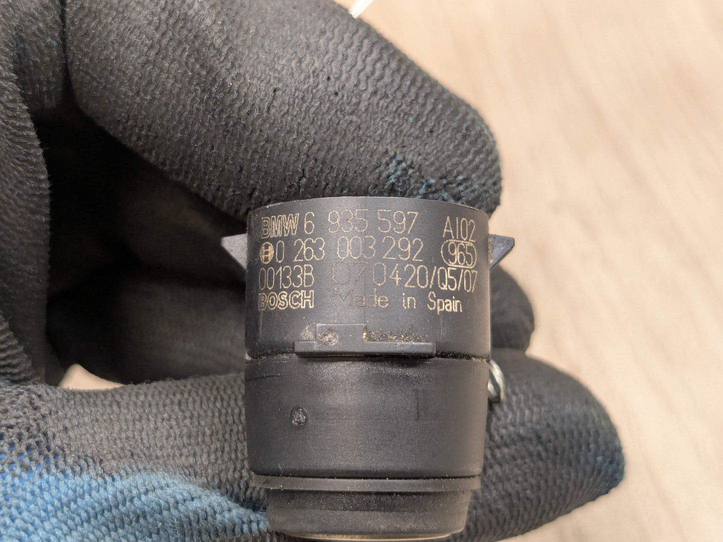 OEM BMW E82 E88 E90 E92 E93 335 M3 Bumper Parking PDC Ultrasonic Sensor Silver