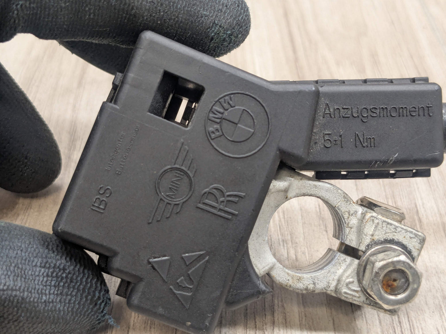 10-18 OEM BMW F01 F06 F07 F10 F12 F13 Negative Cable Terminal IBS Sensor Black