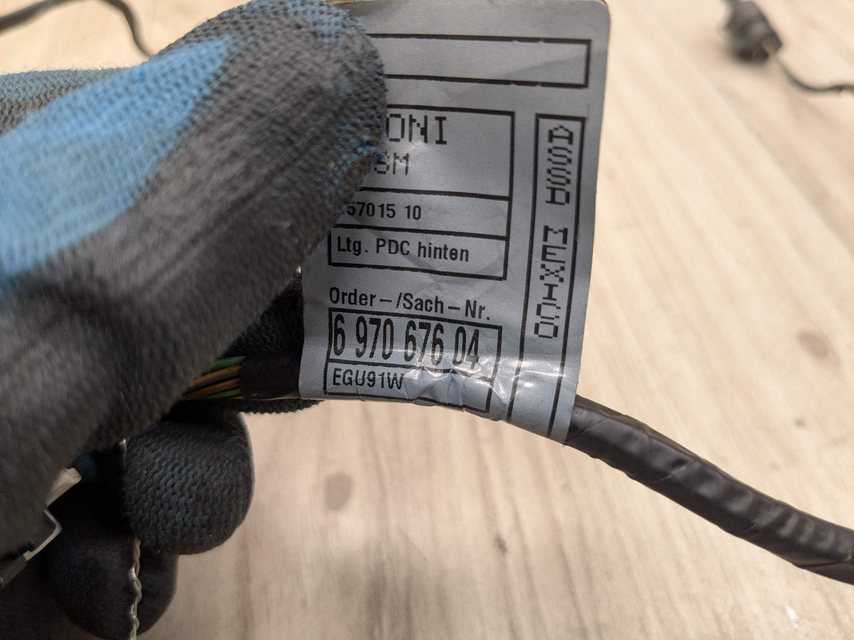 07-10 OEM BMW E70 X5 Rear Parking Distance Sonic Sensors PDC Wire Harness