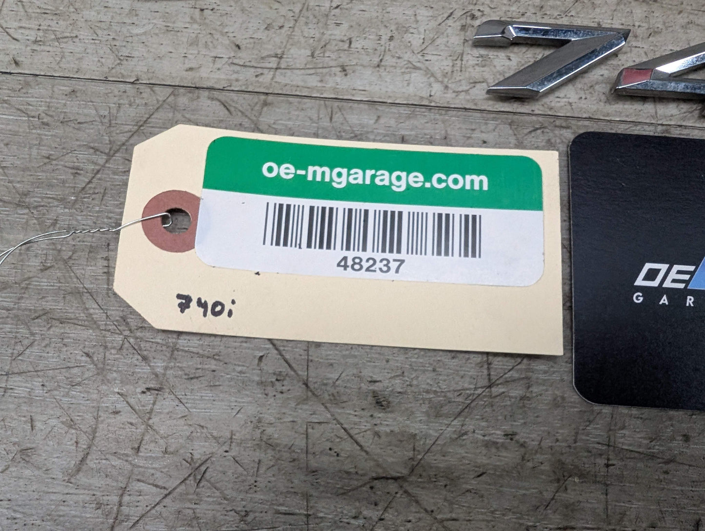 15-22 OEM BMW G11 G12 740i Rear Trunk Lid 740i Badge Emblem