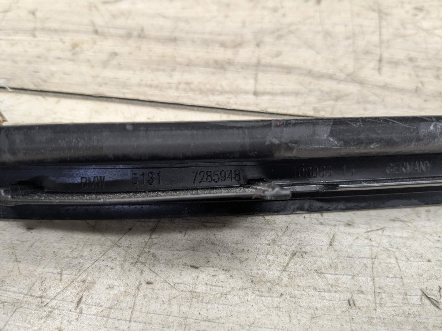 OEM BMW F34 328 330 335 340 Front Left Right Windshield Side Drip Molding PAIR